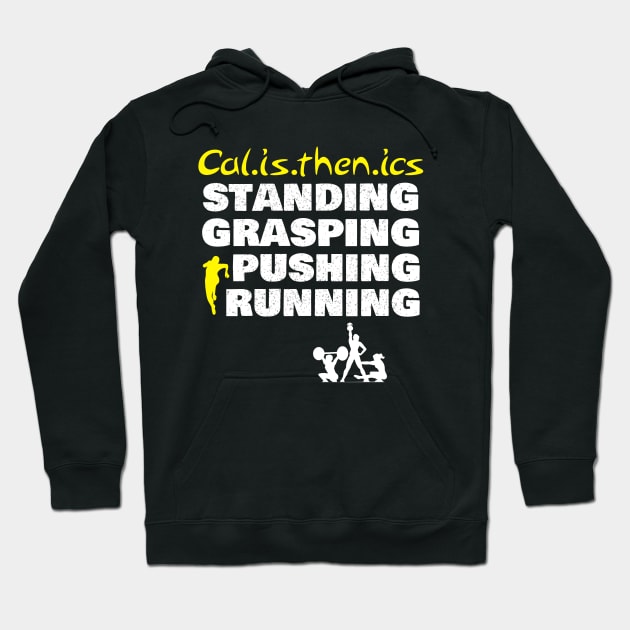 standing runing pushing calisthenics Hoodie by thisiskreativ